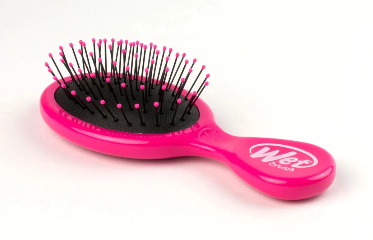 Wet Brush Mini Detangler Hair Brush Pink, view 4