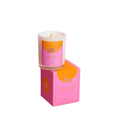 Three Suns Agapi Crystal Infused Candle Of Love 100g - Creamy Gelato & Caramel Frost