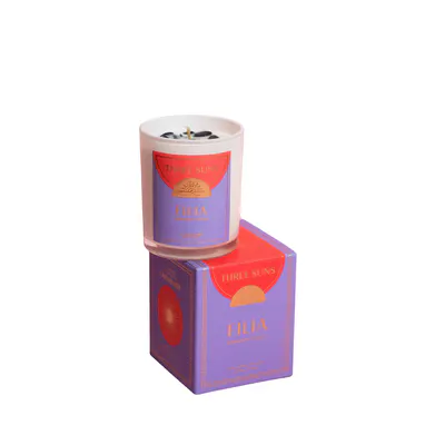 Three Suns Filia Crystal Infused Candle of Friendship 100g - Whispering Woods