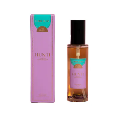Three Suns Hunti Crystal Infused Room Spray Of Tranquility 100ml - Camellia & Lotus Blossom