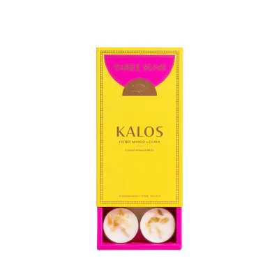 Three Suns Kalos Crystal Infused Natural Soy Tea Lights Box - 8 Pack