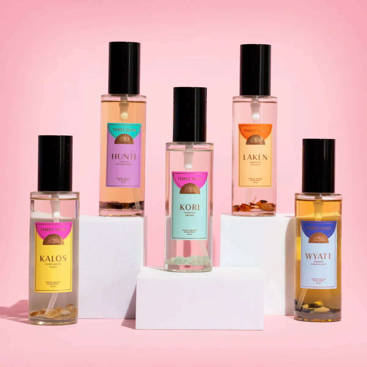 Three Suns Kalos Crystal Infused Room Spray Of Prosperity 100ml - Lychee Mango & Guava, view 4