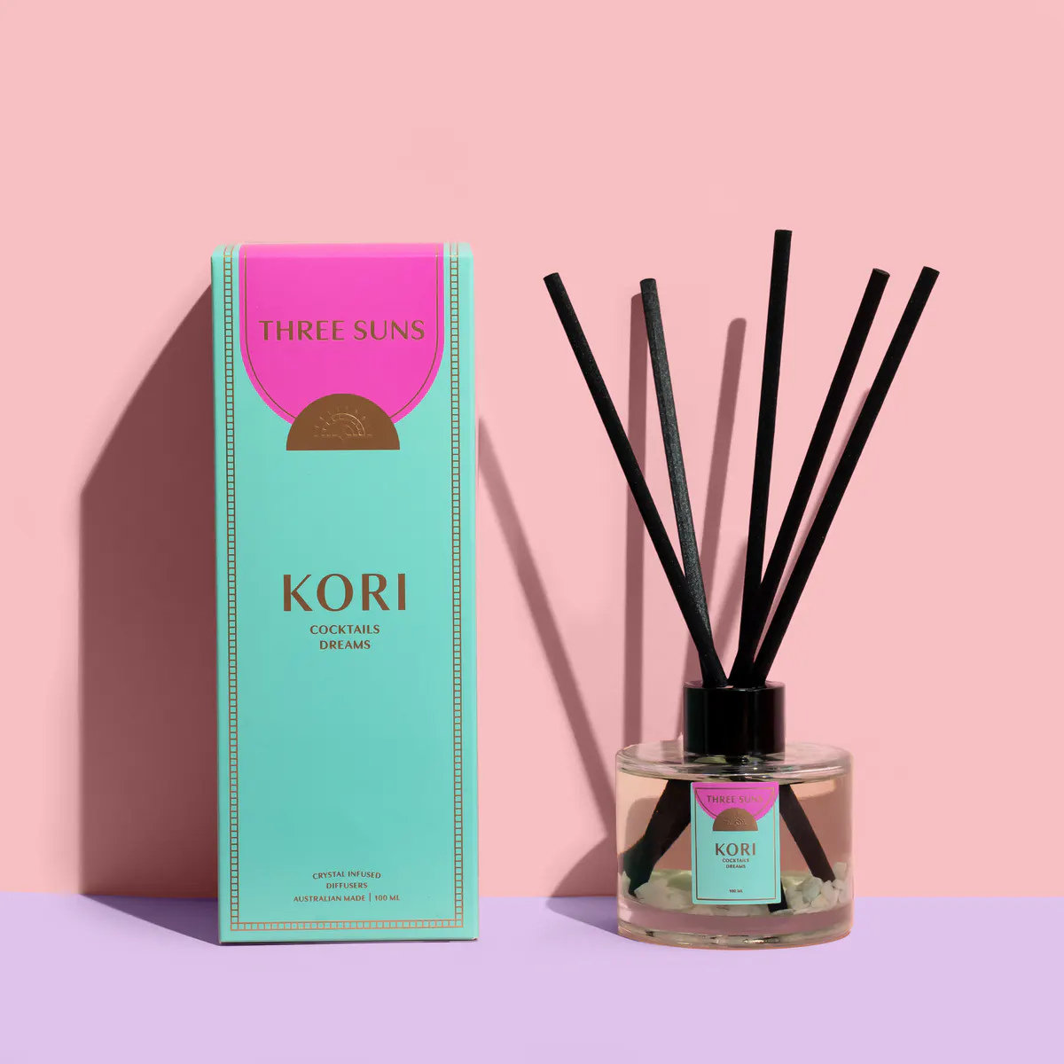 Three Suns Kori Crystal Diffuser of Hope 100ml - Cocktails & Dreams, view 2