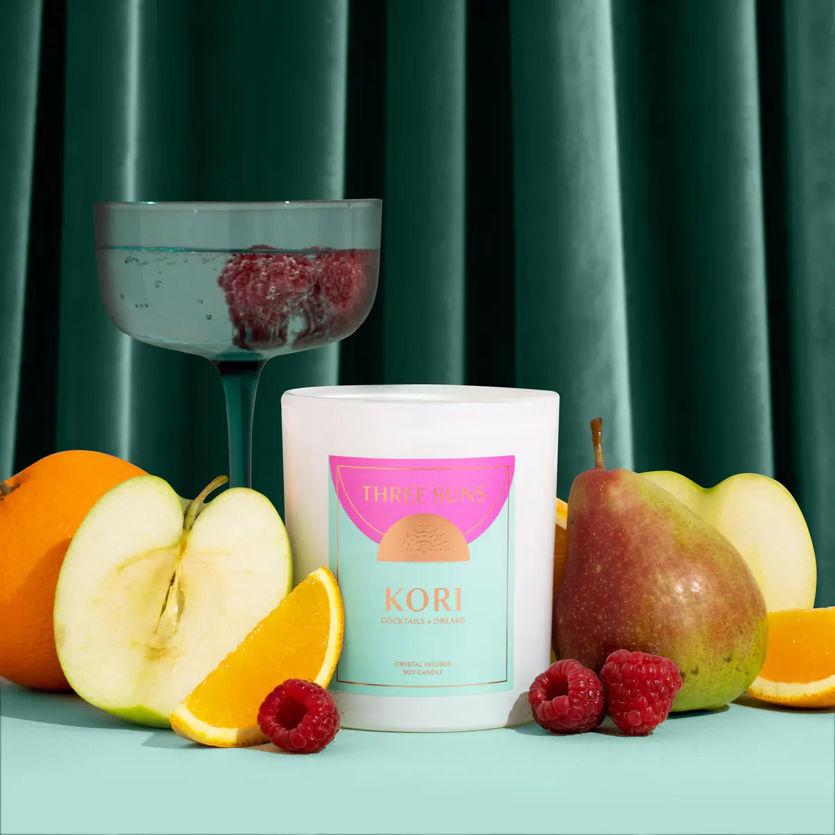 Three Suns Kori Crystal Infused Candle Of Hope 300g - Cocktails & Dreams, view 3