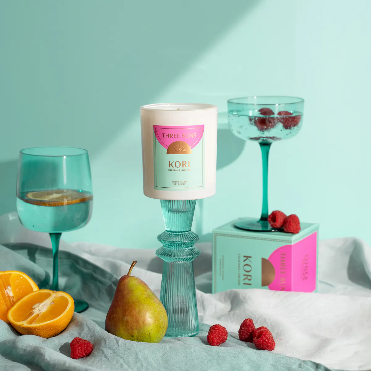 Three Suns Kori Crystal Infused Candle Of Hope 300g - Cocktails & Dreams, view 4