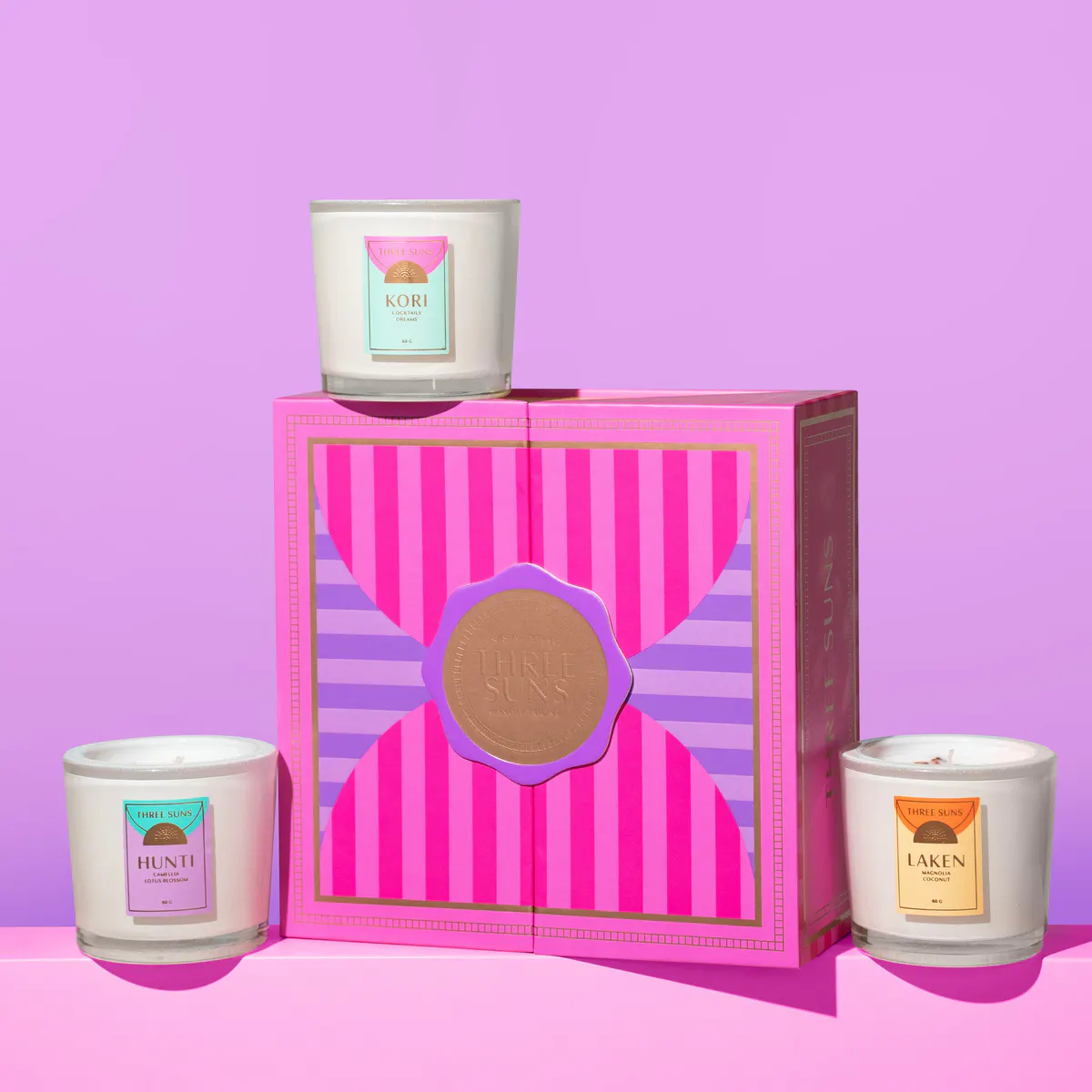 Three Suns Trio Candle Gift Pack, view 3