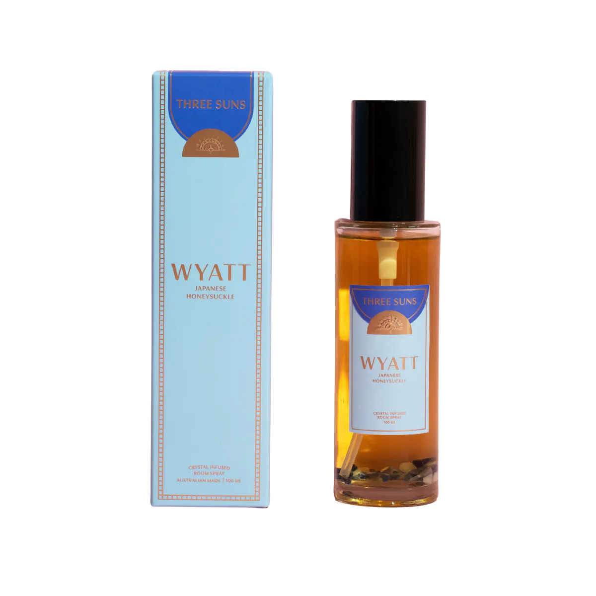 Three Suns Wyatt Crystal Infused Room Spray 100ml - Japanese Honeysuckle
