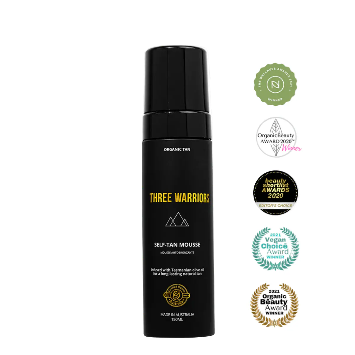 Three Warriors Self Tanning Mousse 150ml