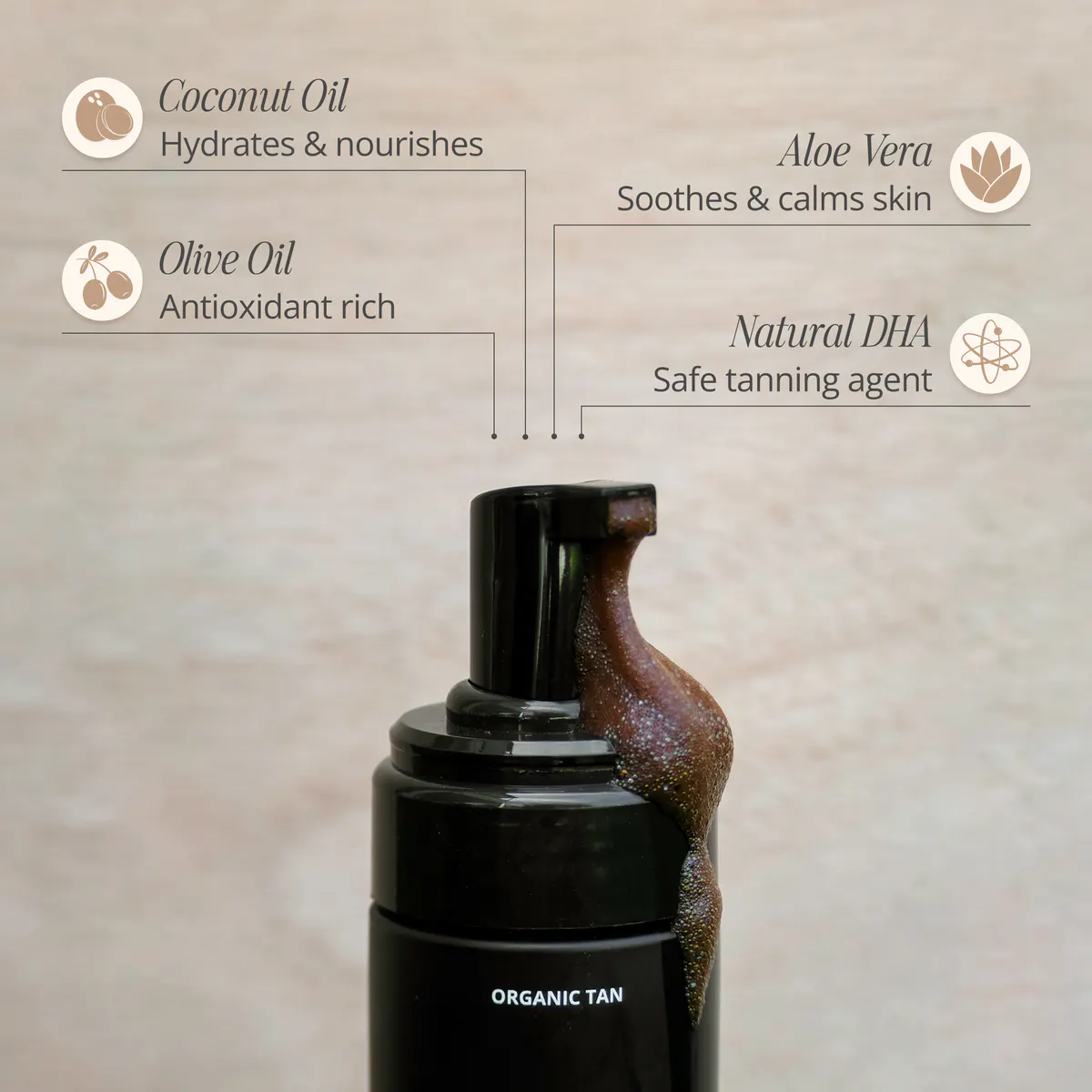Three Warriors Self Tanning Mousse 150ml, view 4
