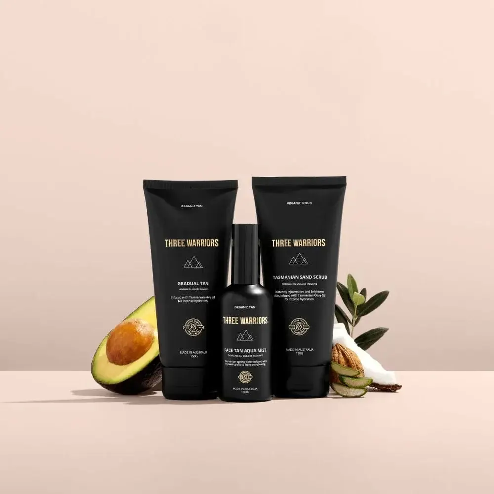 Three Warriors Tanning Essentials Trio, view 2
