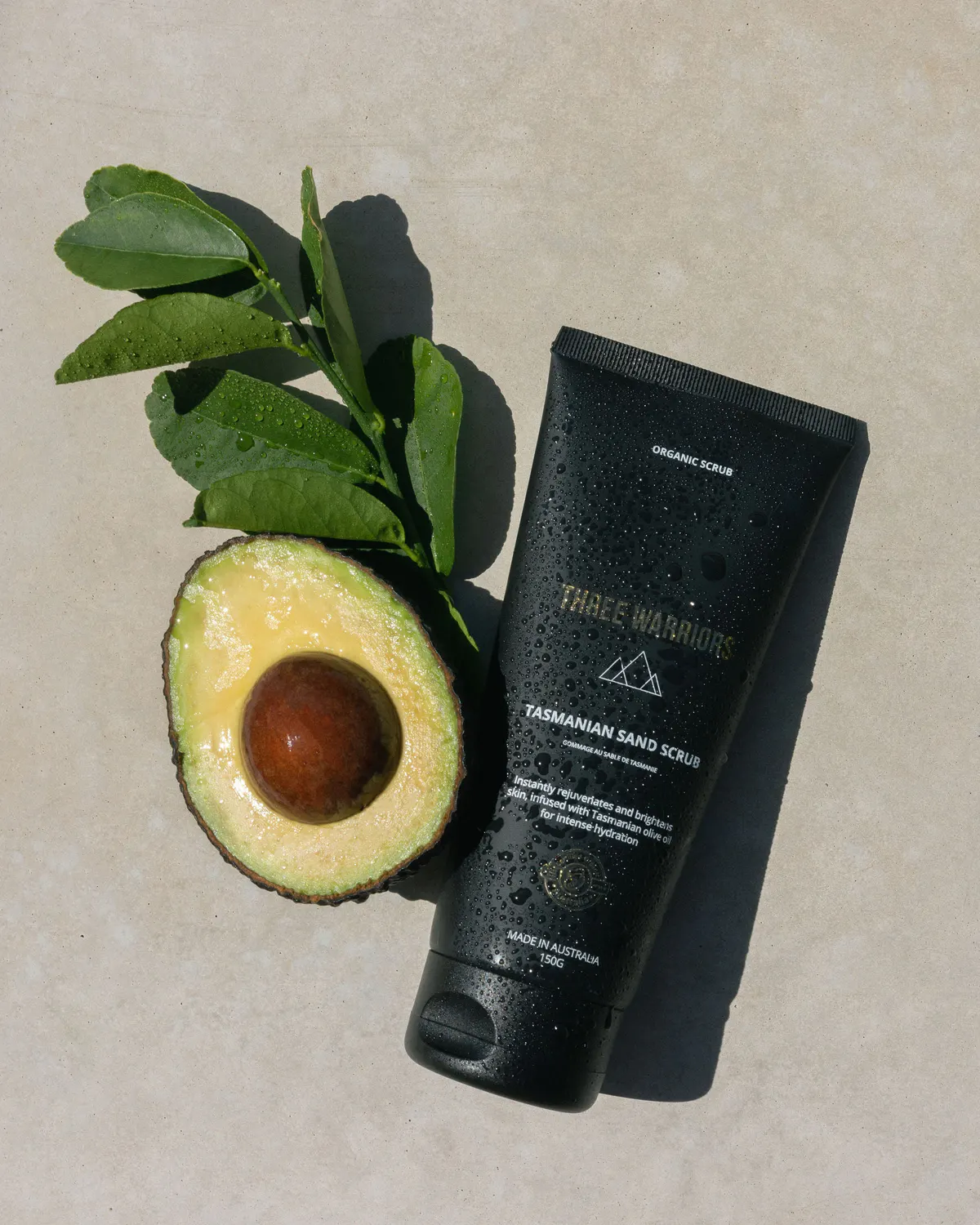 Three Warriors Exfoliating Tasmanian Sand Scrub 150g, view 12