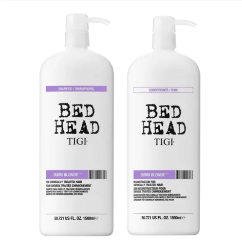 Tigi Bed Head Dumb Blonde Shampoo and Reconstructing Conditioner 1.5L Bundle