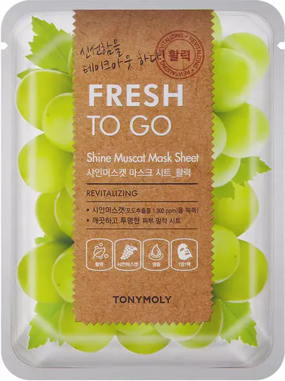 Tonymoly Fresh To Go Shine Muscat Sheet Mask