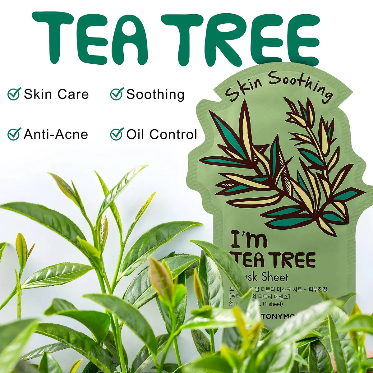 Tonymoly I'm Tea Tree Sheet Mask, view 5