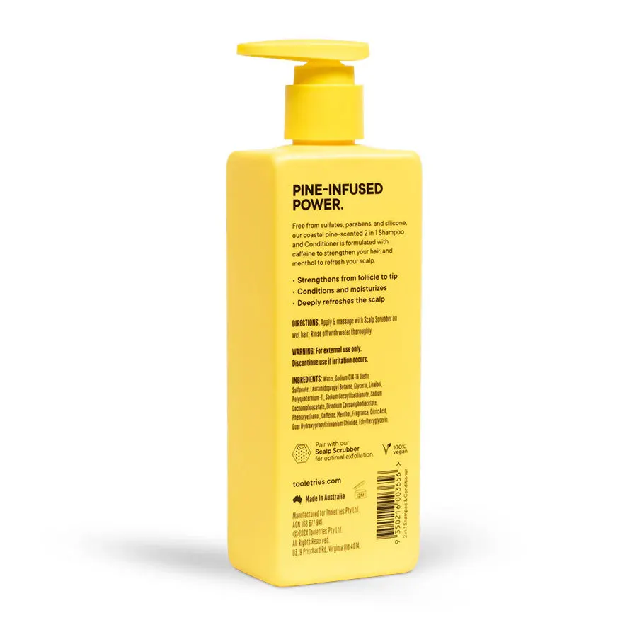 Tooletries 2 in 1 Shampoo & Conditioner 300ml, view 5
