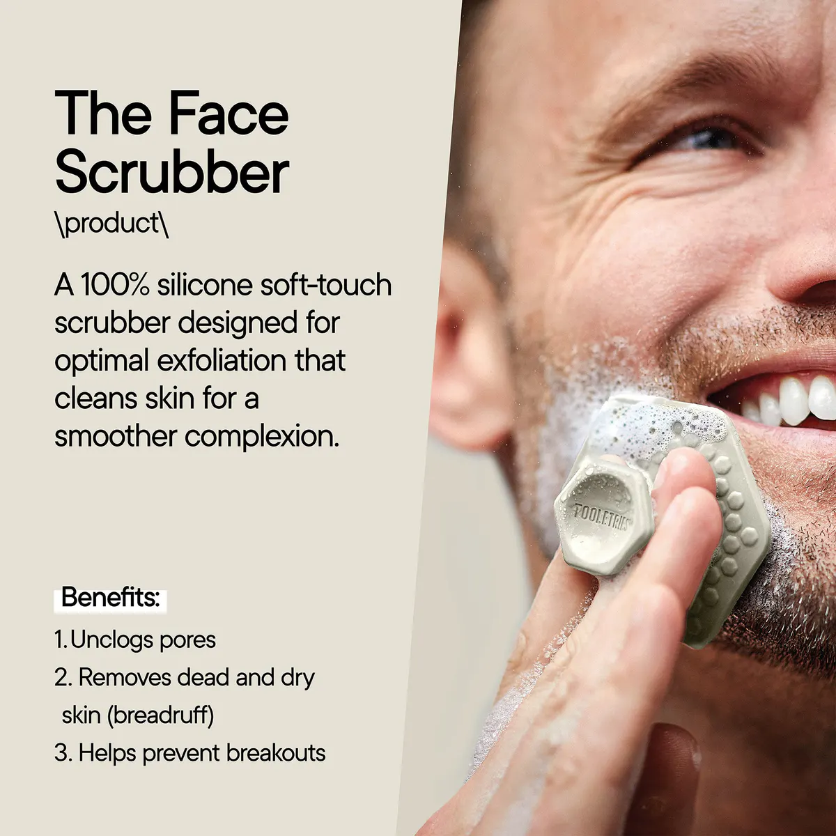 Tooletries Face Scrubber - Sand, view 2