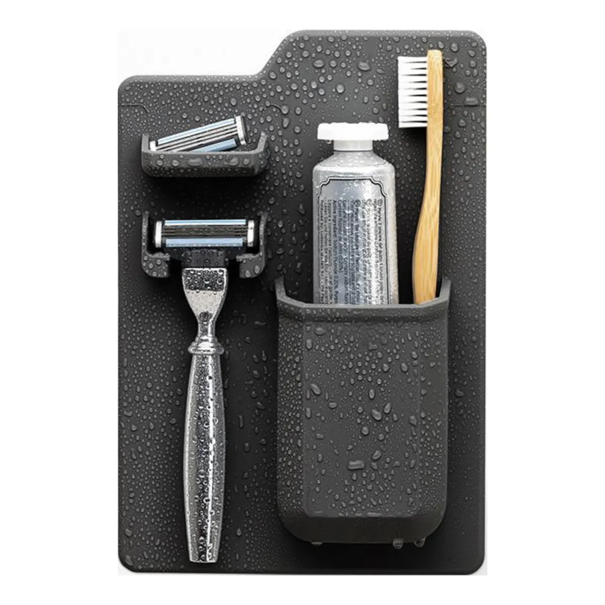 Tooletries The Harvey Toothbrush & Razor Holder - Charcoal