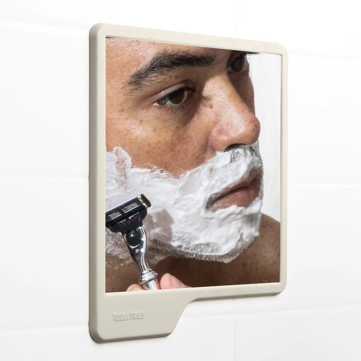 Tooletries The Oliver Shower Mirror - Sand, view 2