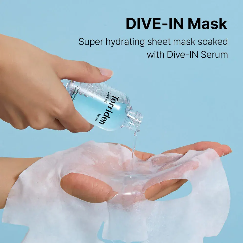 Torriden Dive-In Low Molecule Hyaluronic Acid Mask Pack - 10 Pieces, view 2