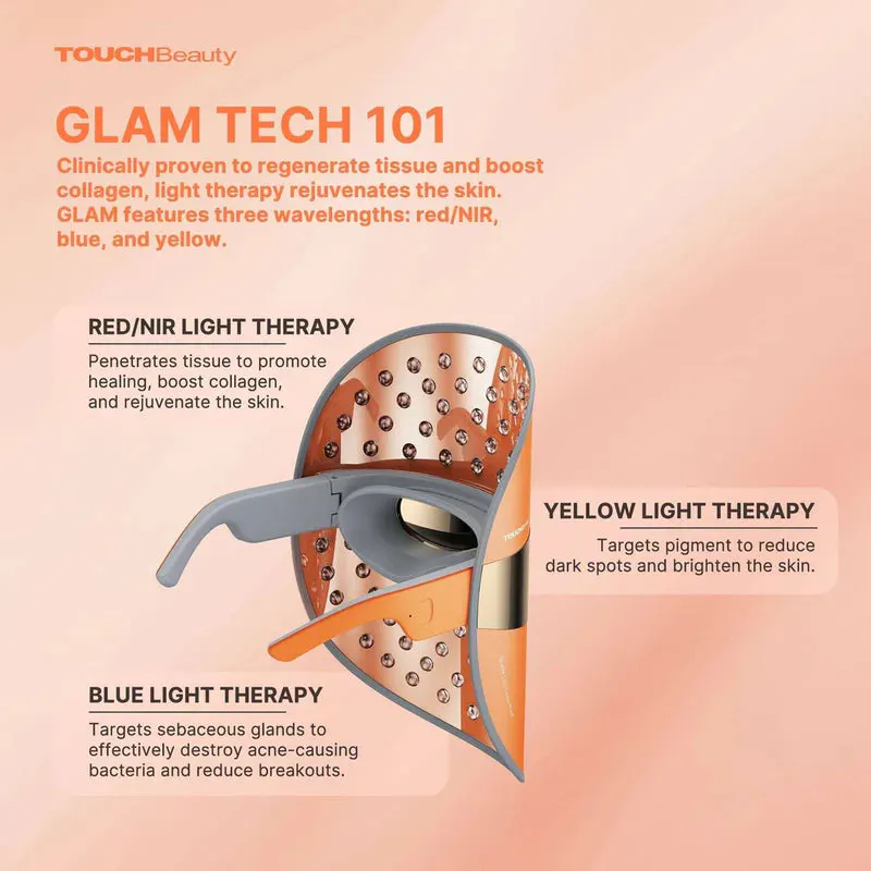 TOUCHBeauty LED Beauty Face Mask - Orange, view 10
