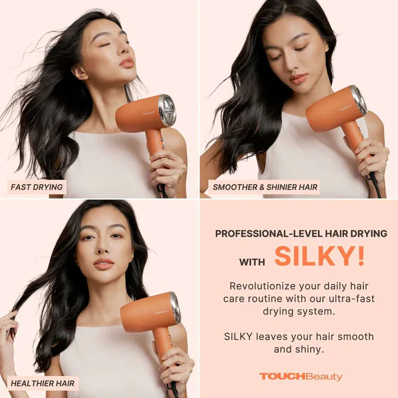 TOUCHBeauty SILKY Ionic Hair Dryer - Orange, view 6