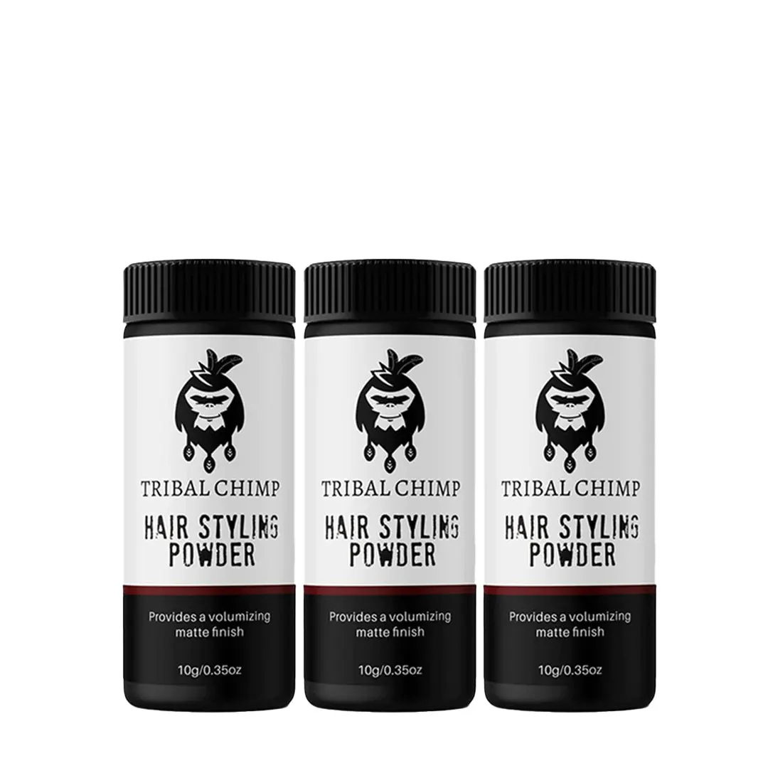 Tribal Chimp Hair Styling Powder 10g - 3 Pack