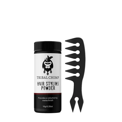 Tribal Chimp Hair Styling Powder 10g & Styling Comb Duo