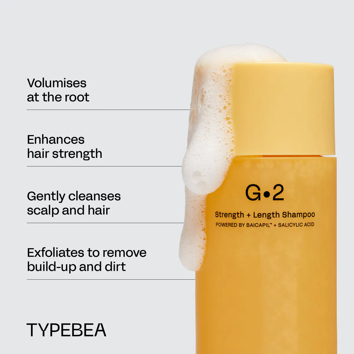 TYPEBEA G2 Strength & Length Shampoo 60ml, view 5