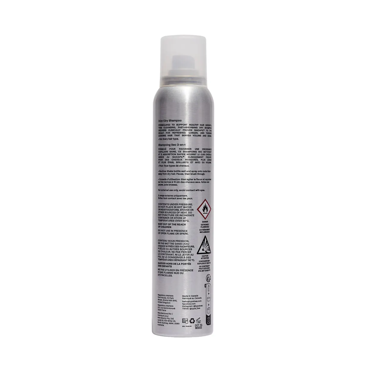 TYPEBEA G5 3-in-1 Dry Shampoo 200ml, view 5