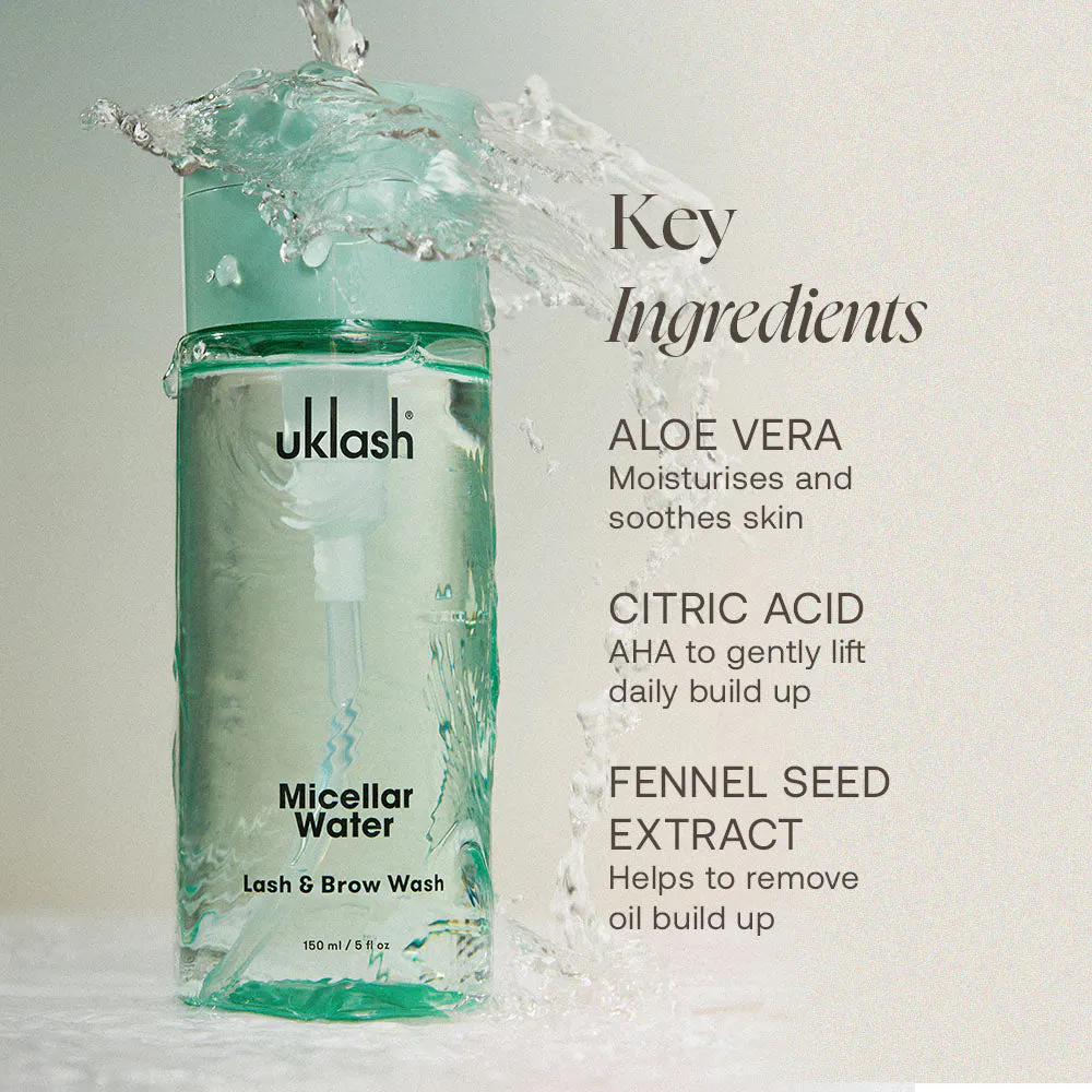 UKLASH Lash & Brow Micellar Wash 150ml, view 3