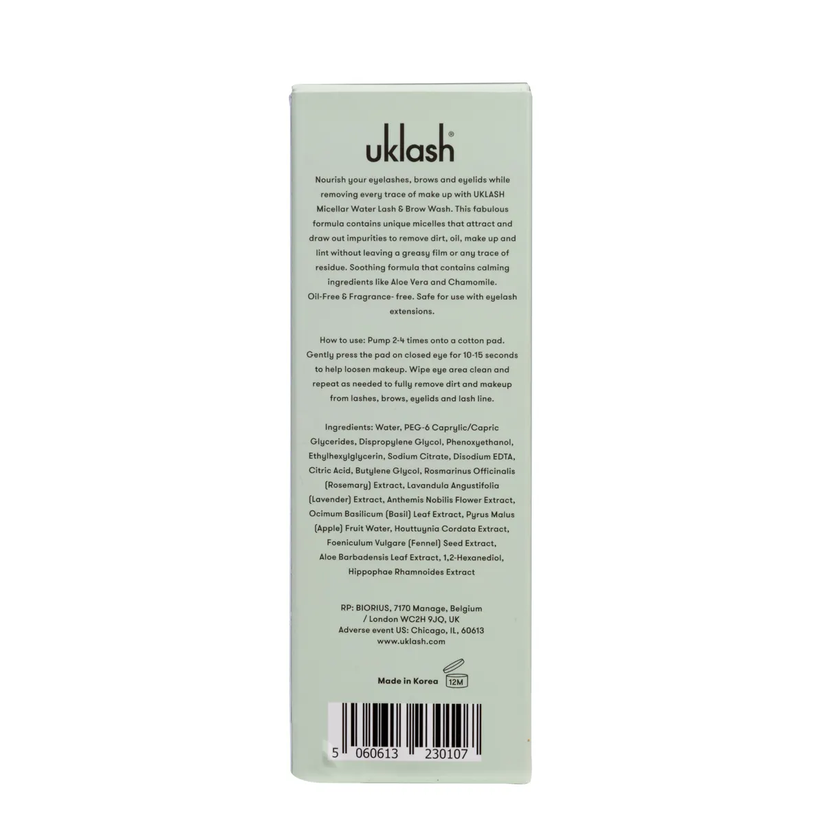 UKLASH Lash & Brow Micellar Wash 150ml, view 5