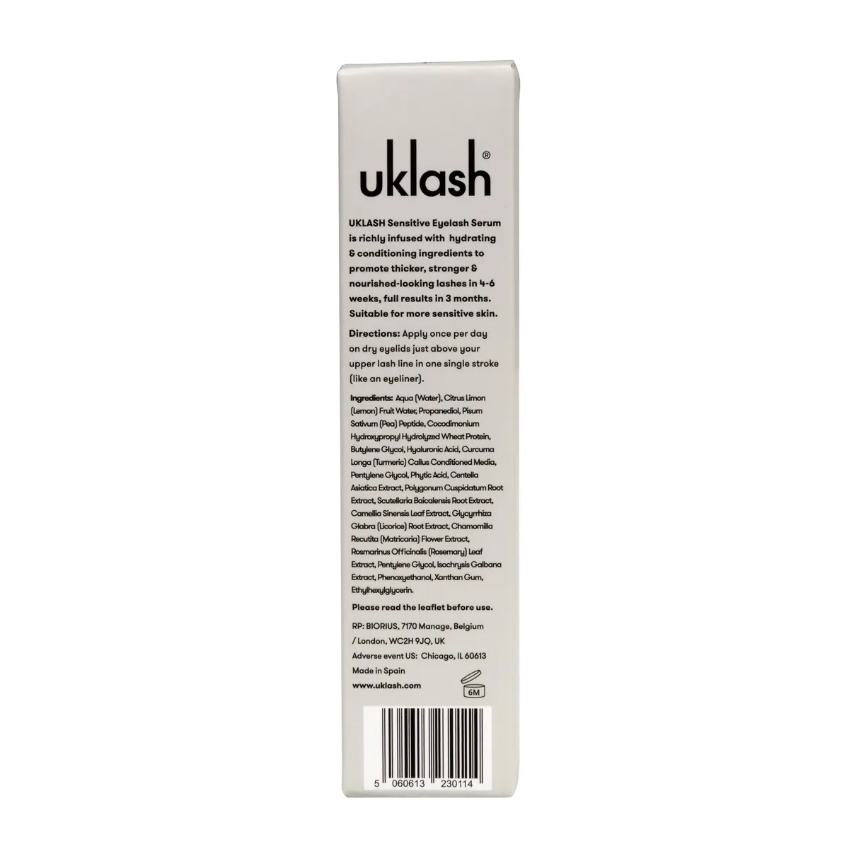 UKLASH Sensitive Eyelash Serum 3ml, view 9