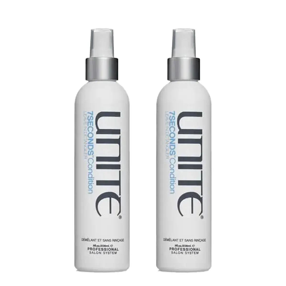 Unite 7 Seconds Leave In Detangler 236ml Duo Bundle