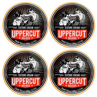 Uppercut Deluxe Texture Cream 100g Quad Bundle