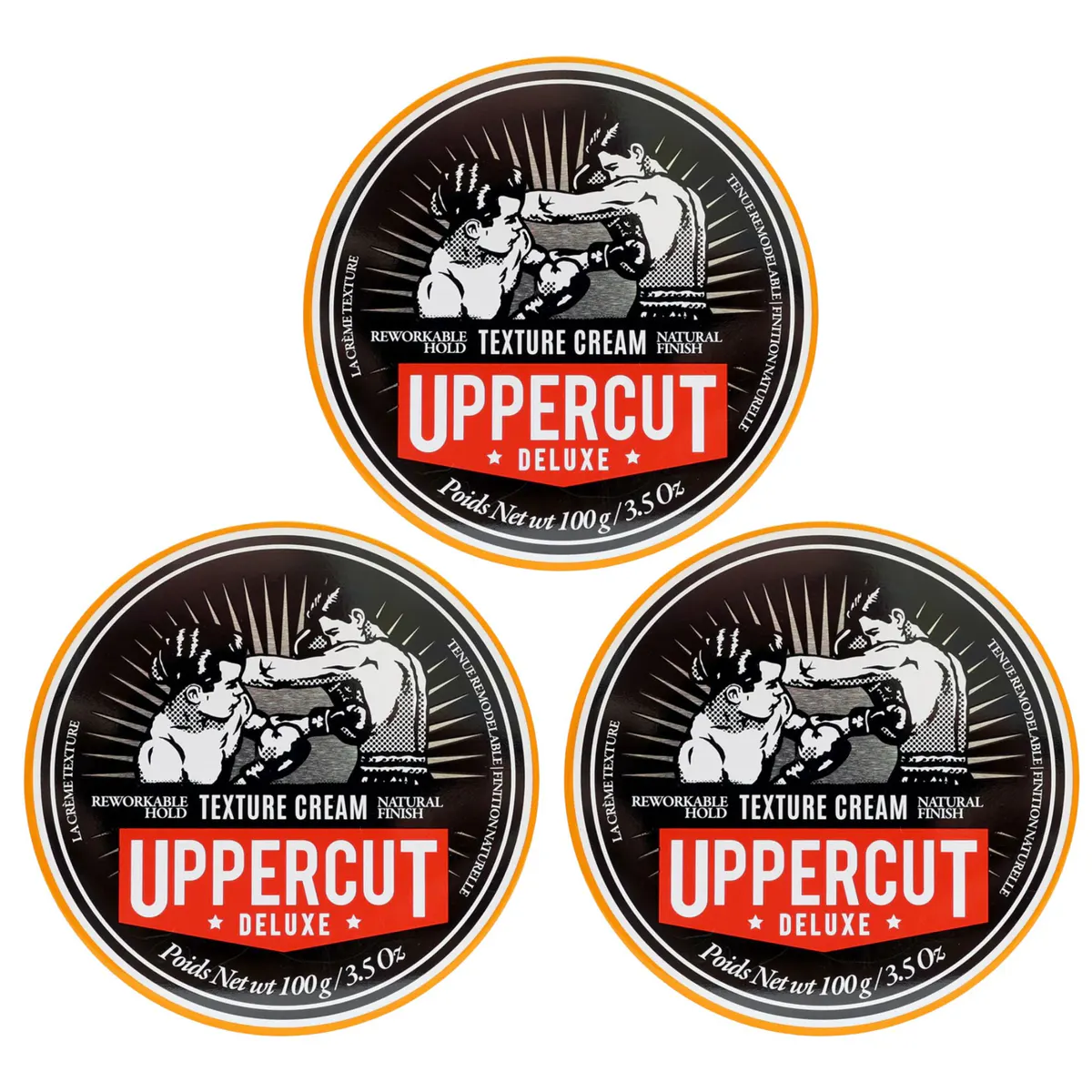 Uppercut Deluxe Texture Cream 100g Trio Bundle