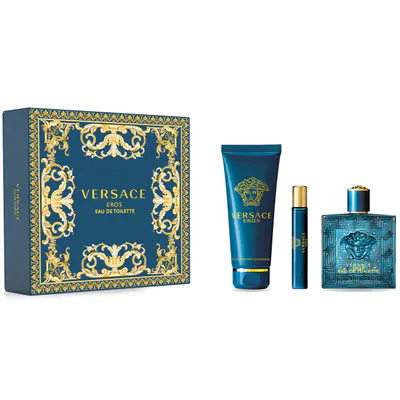 Versace Eros Pour Homme EDT 100ml 3 Piece Gift Set