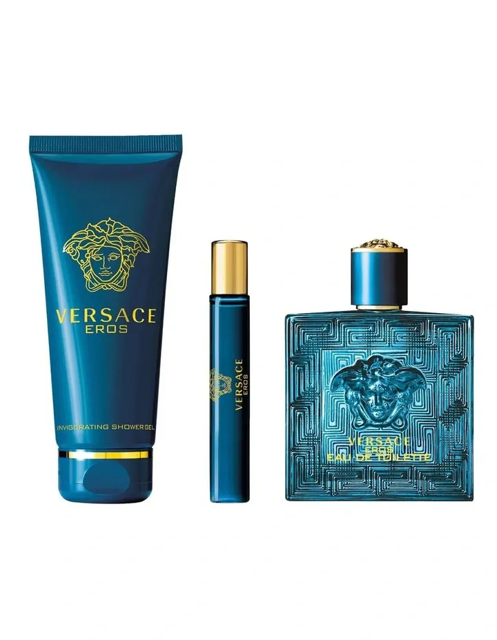 Versace Eros Pour Homme EDT 100ml 3 Piece Gift Set, view 2