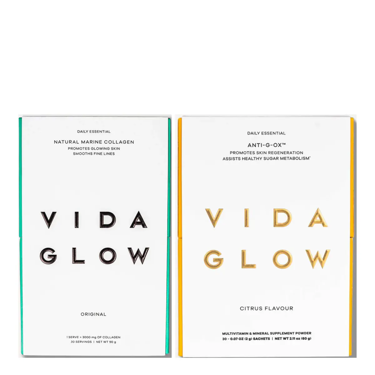 Vida Glow Anti-Ageing Skin Essentials Citrus Bundle