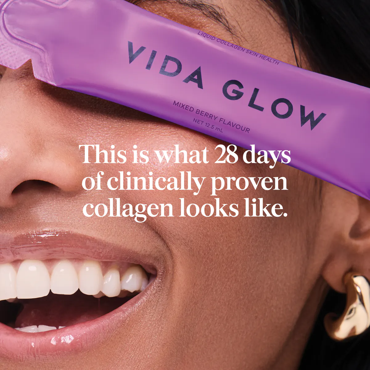 Vida Glow Collagen Liquid Advance Sachets Mixed Berry 15 x 12.4ml, view 2