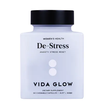 Vida Glow De-Stress Supplements - 60 Chewable Capsules