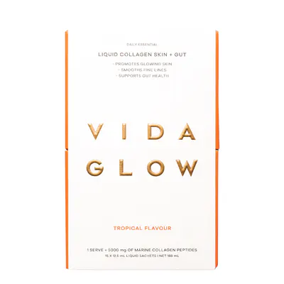 Vida Glow Liquid Collagen Skin + Gut Tropical 15 x 12.5ml Sachets