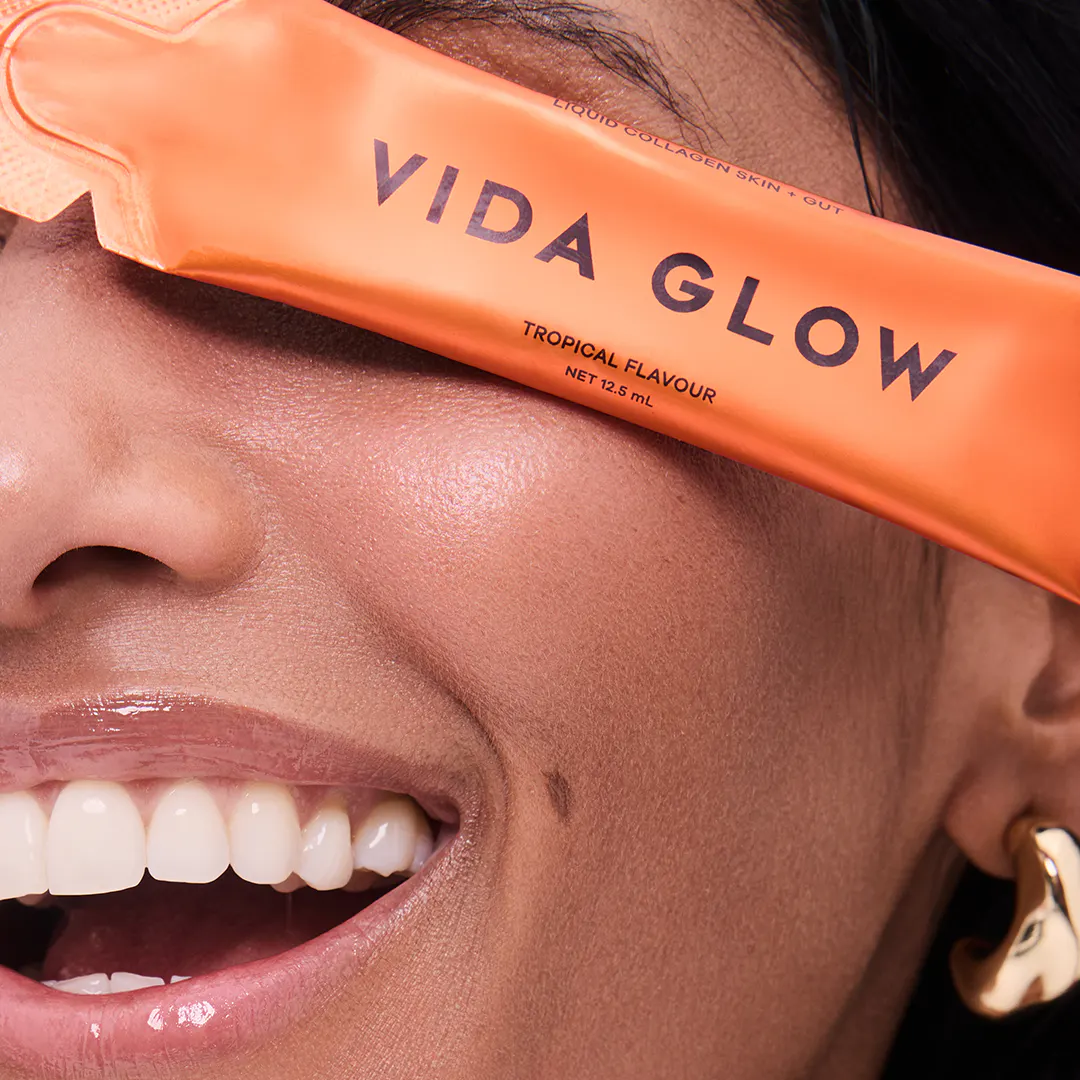 Vida Glow Liquid Collagen Skin + Gut Tropical 15 x 12.5ml Sachets, view 2