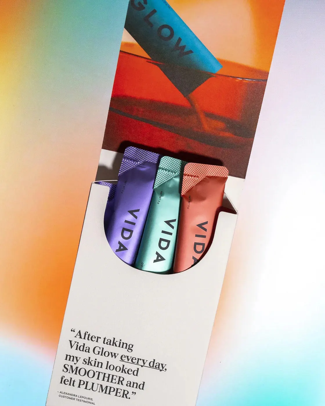 Vida Glow Marine Collagen 6 Day Sample Pack, view 2