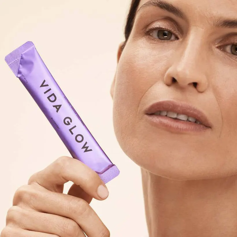 Vida Glow Marine Collagen Blueberry 30 x 3g, view 2