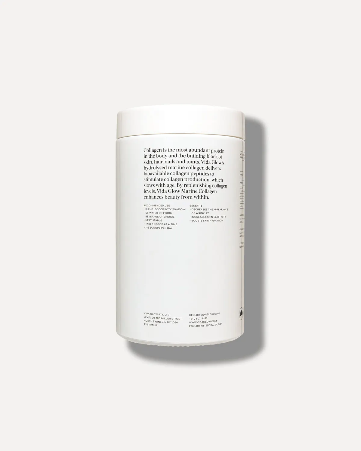 Vida Glow Natural Marine Collagen Powder Original 270g, view 6