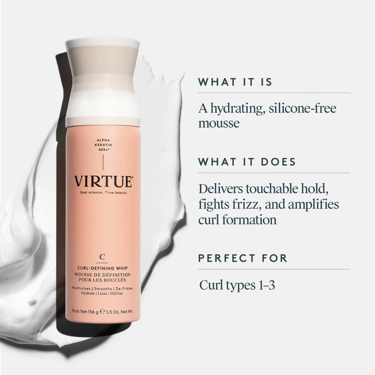 Virtue Curl-Defining Whip 156g, view 3