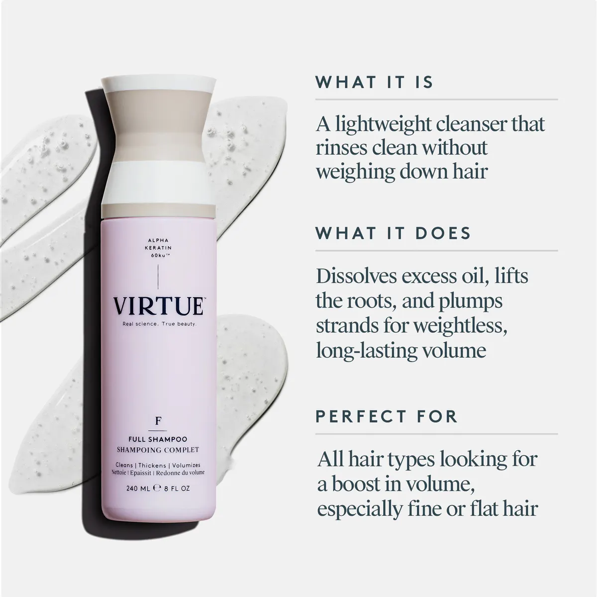 Virtue Full Shampoo 240g, view 3