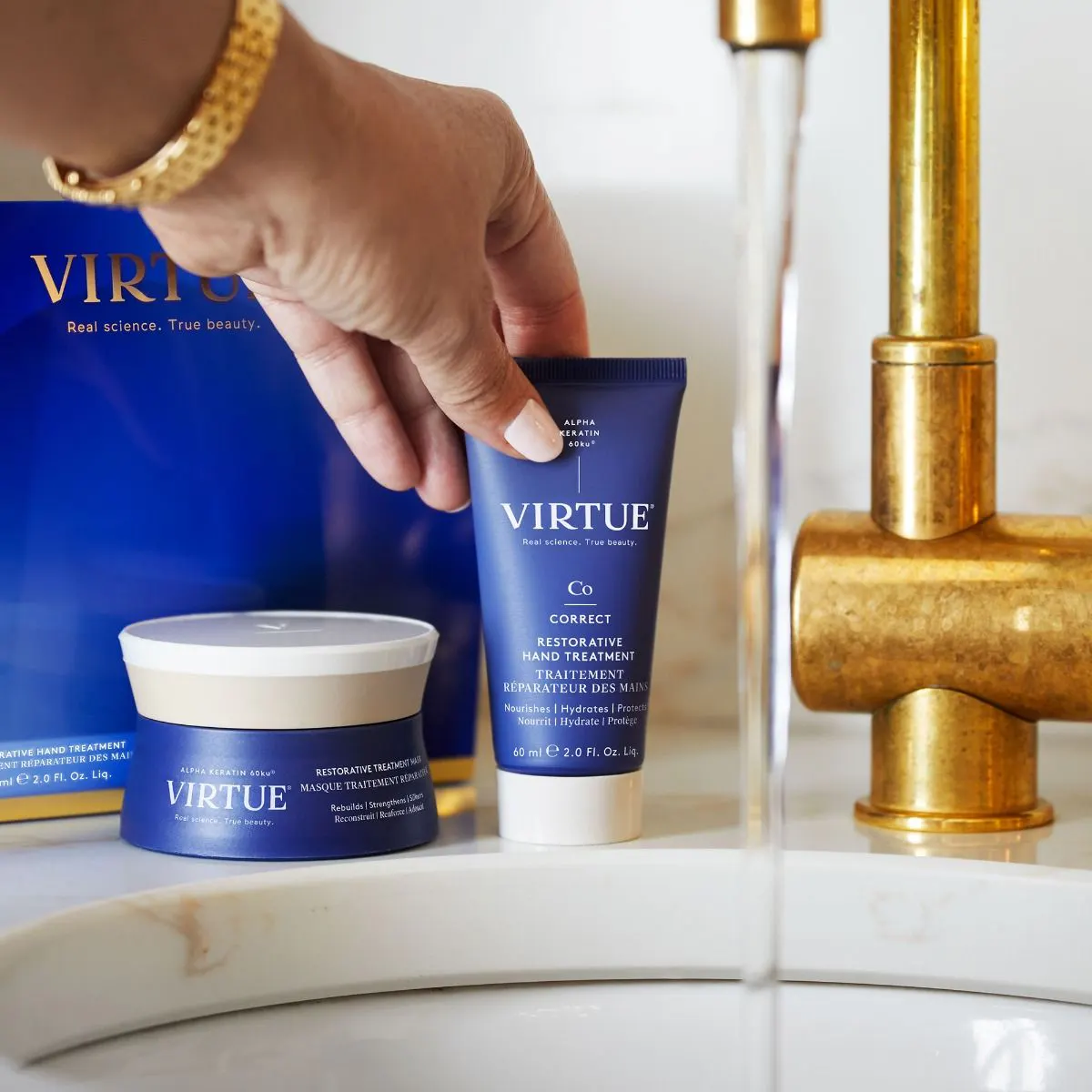 Virtue Hand & Hair Revival 1000ml Duo Pack, view 2