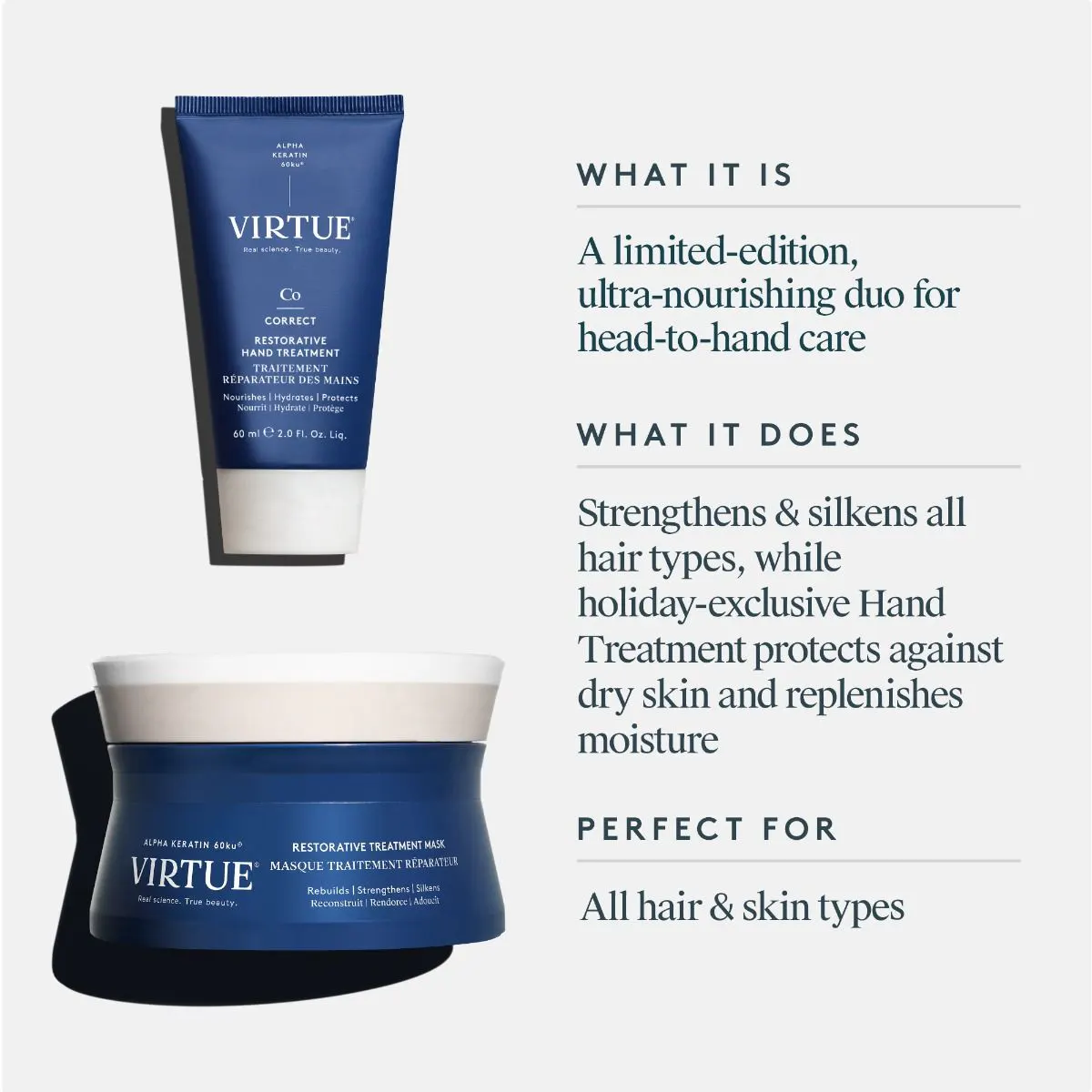 Virtue Hand & Hair Revival 1000ml Duo Pack, view 5