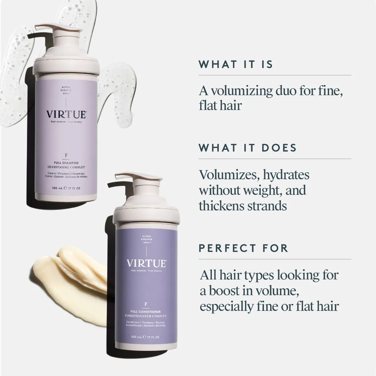 Virtue Jumbo Size Full Shampoo & Conditioner Duo Pack, view 2